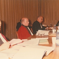 مناقشة أطروحة دكتوراه عام 1987