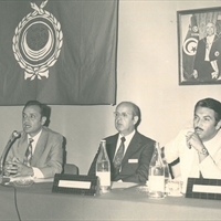 Representing Lebanon at an Arab League conference in Tunisia in 1972
