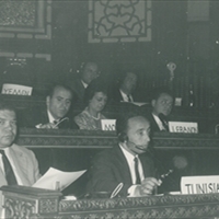 Representing Lebanon in the third round of studies in crime prevention and treatment of offenders in Damascus (1964)