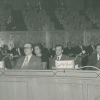 Représentant le Liban à un congrès au Caire (1974)